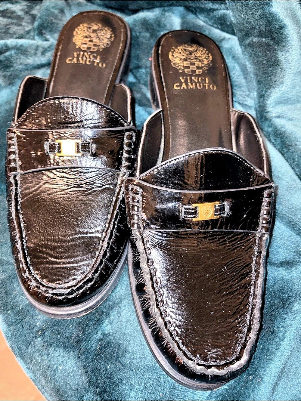 Vince Camuto VC-0888 Leather Loafers Black US 7.5M